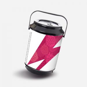 COOLER HAPPY BERRY ZIGGY 16 LATAS - BRANCO
